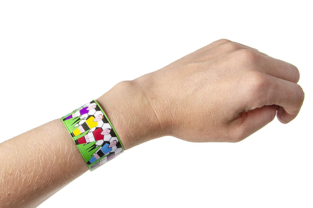 Schnapparmband, Fussball, 1 Stk. kinderparties-shop