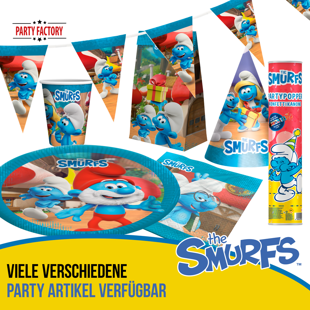 Becher Die Schlümpfe, 250ml, 10er-Pack kinderparties-shop