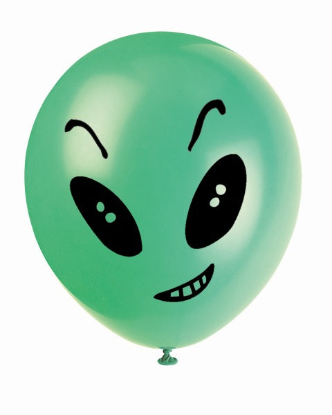 Luftballons Alien, 8er Pack, 29cm