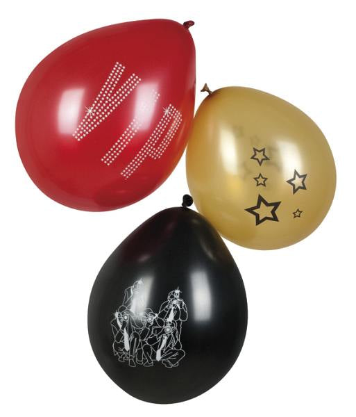 Hollywood Luftballons, 6er Pack