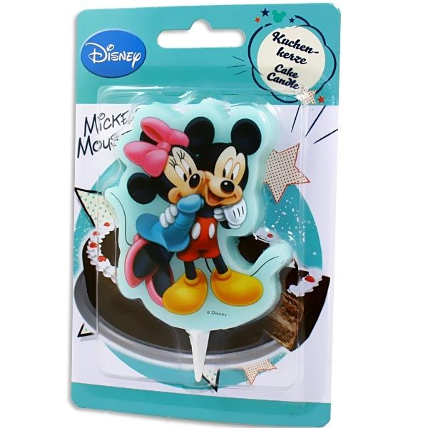 Mickey und Minnie Maus Kuchenkerze, Disney Party, 10cm
