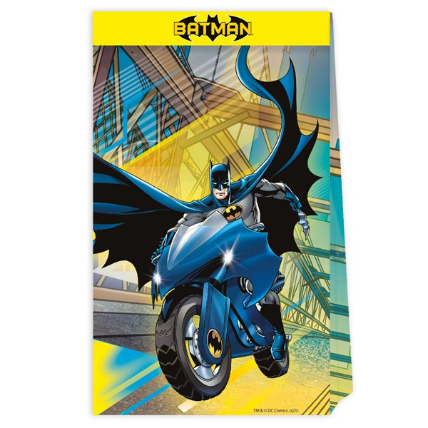 Batman Partytüten aus Papier, 4er Pack