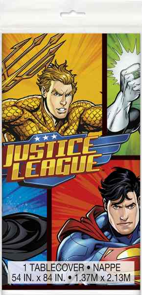 Justice League Tischdecke, Superhelden, 1.37x2.13 m