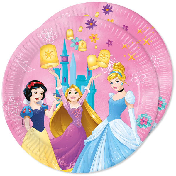 Disney Prinzessin Party Teller, "Live your Story", 8er Pack, 23cm