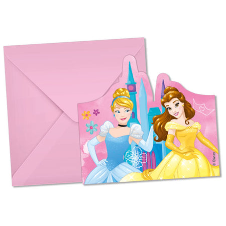 Disney Prinzessinnen Einladung, Live your Story, inkl. Kuverts, 6er Pack image