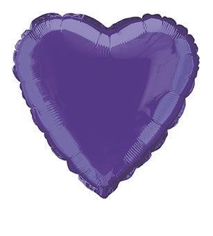 Folienballon, violettes Herz, 45 cm