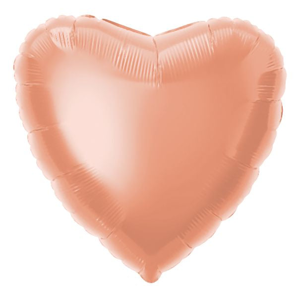 Folienballon, Herz, rose gold, 45 cm