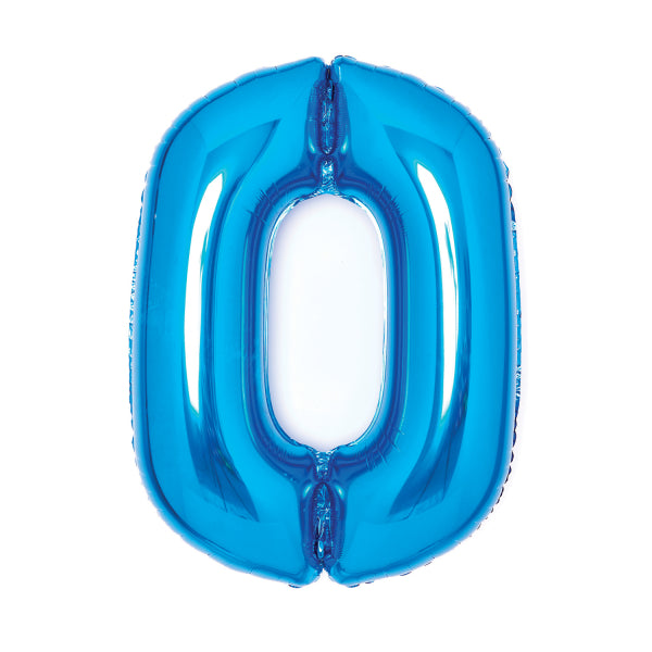 Folienballon Zahl 1-9 und 0, XL, 66cm, versch. Farben