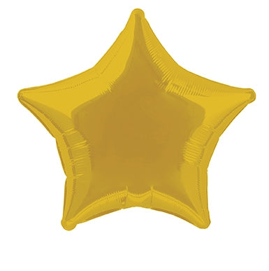 Folienballon, Stern, gold, 50 cm