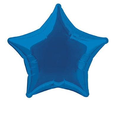 Folienballon, Stern, blau, 50 cm