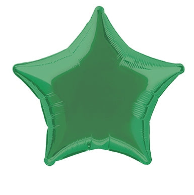 Folienballon, Stern, grün, 50 cm
