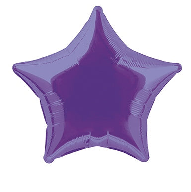 Folienballon, Stern, lila / violett, 50 cm