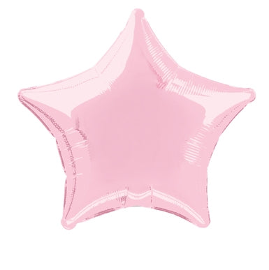 Folienballon, Stern, rosa, 50 cm