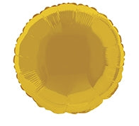 Folienballon gold, rund, 45 cm