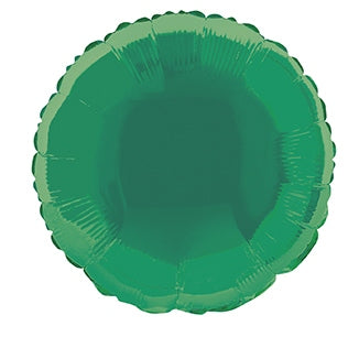 Folienballon grün, rund, 45 cm