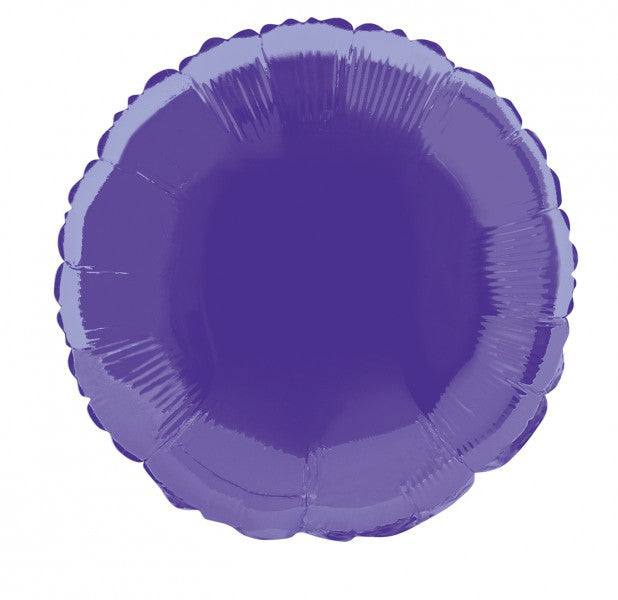 Folienballon violett, rund, 45 cm