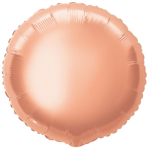 Folienballon rose gold, rund, 45 cm