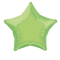 Folienballon, Stern, hellgrün, 50 cm