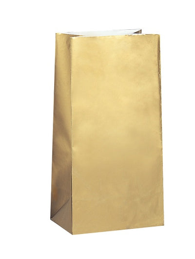 Papiertüte / Mitgebsel-Säckli / Give-away bag, 10er Pack, Gold / Silber