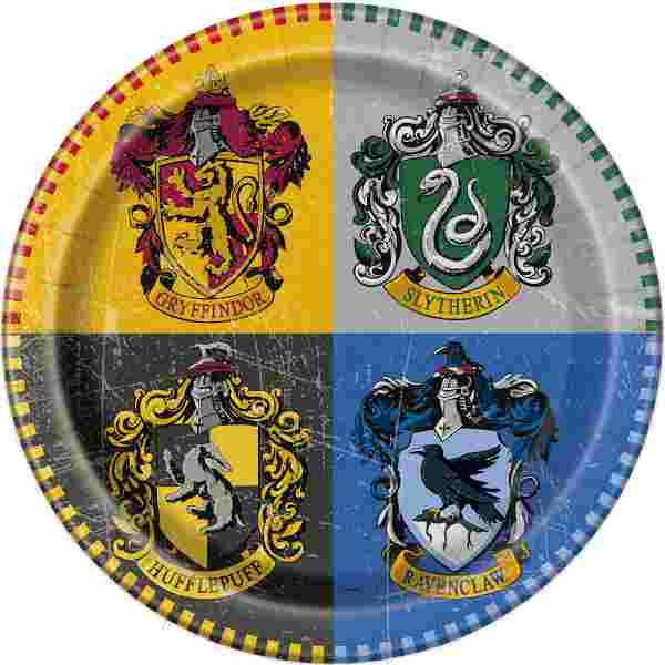 Party Teller "Harry Potter" 8 Stk, 23 cm, Party Deko Motto-Party am Kindergeburtstag, Geburtstag
