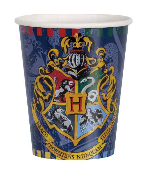Party Becher Harry Potter, 8 Stk, Pappe, Party Deko Motto-Party am Kindergeburtstag, Geburtstag