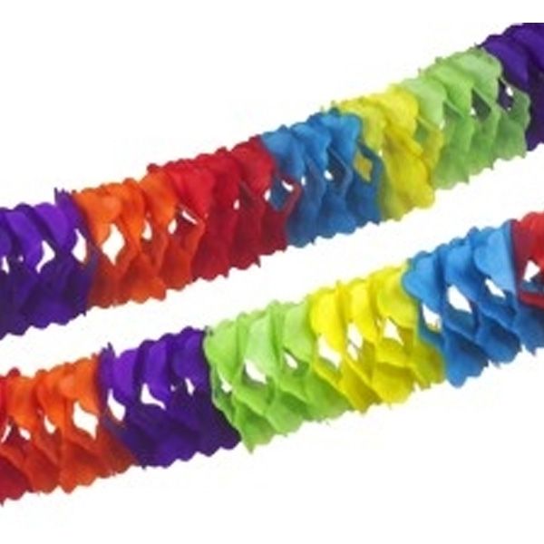 Bunte Girlande 3D, Papier, 4 m