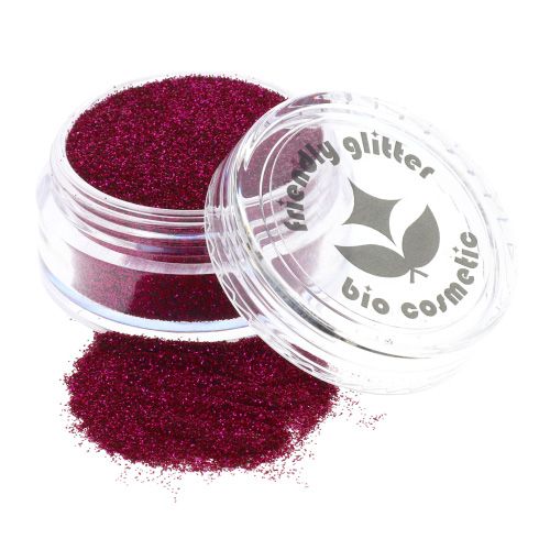 Nachhaltiger Bio Glitzer Ybody für Glitzertattoos, dark rose pink