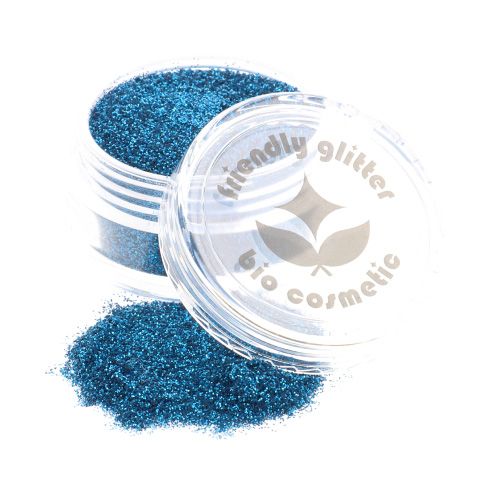 Nachhaltiger Bio Glitzer Ybody für Glitzertattoos, ozeanblau