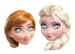 Anna and Elsa masks, Frozen 2 Wind Spirit, pack of 6 image