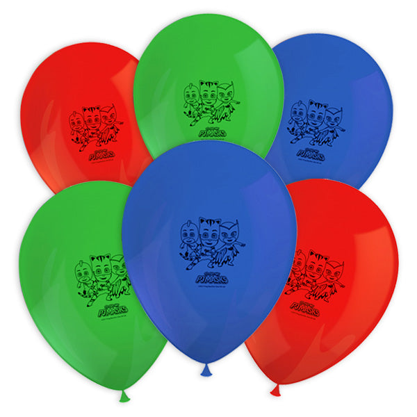 88641_ballons_pj_masks Luftballons Ballone grün blau rot