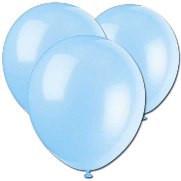 Luftballons, hellblau, 10er Pack