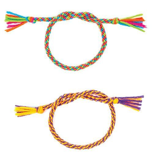 Bastelset Freundschaftsarmbänder, 4er Pack