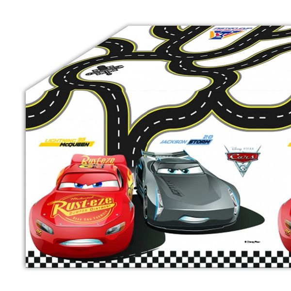 Tischdecke, Disney Cars 3, 1.2m x 1.8m, abwaschbar  