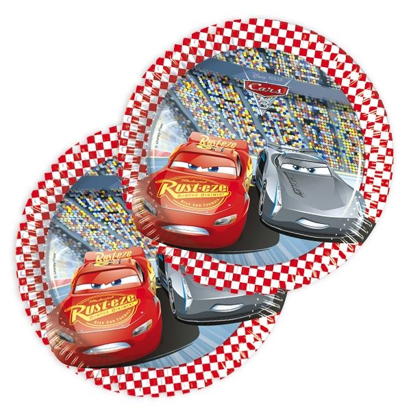 Kuchen Teller, Disney Cars 3, 8er Pack, 19,5 cm