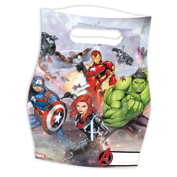Mitgebsel Tüten The Avengers von Marvel, 6er Pack