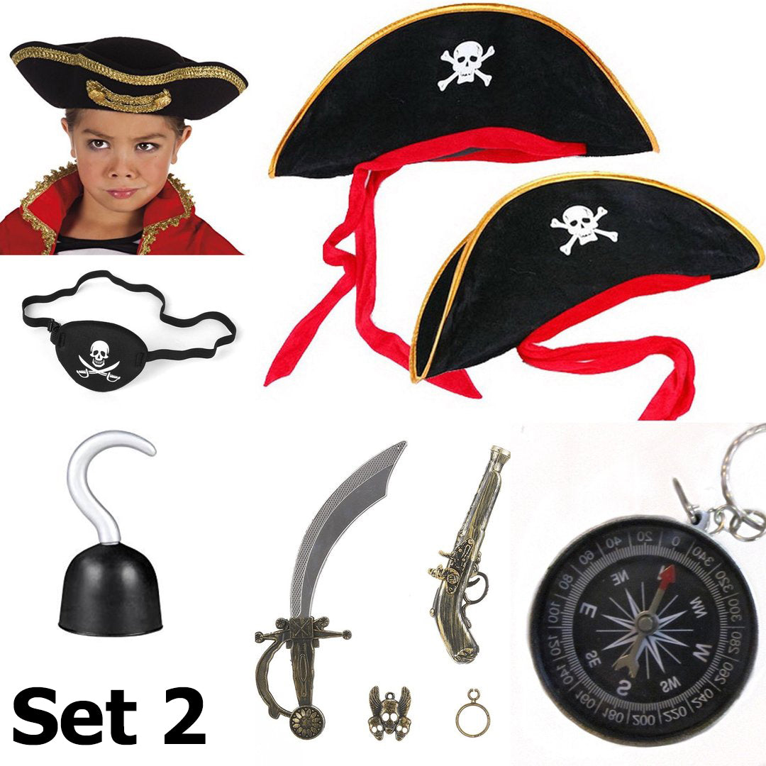 Accessoire Verleihkiste Piraten, 3 versch. Set Varianten