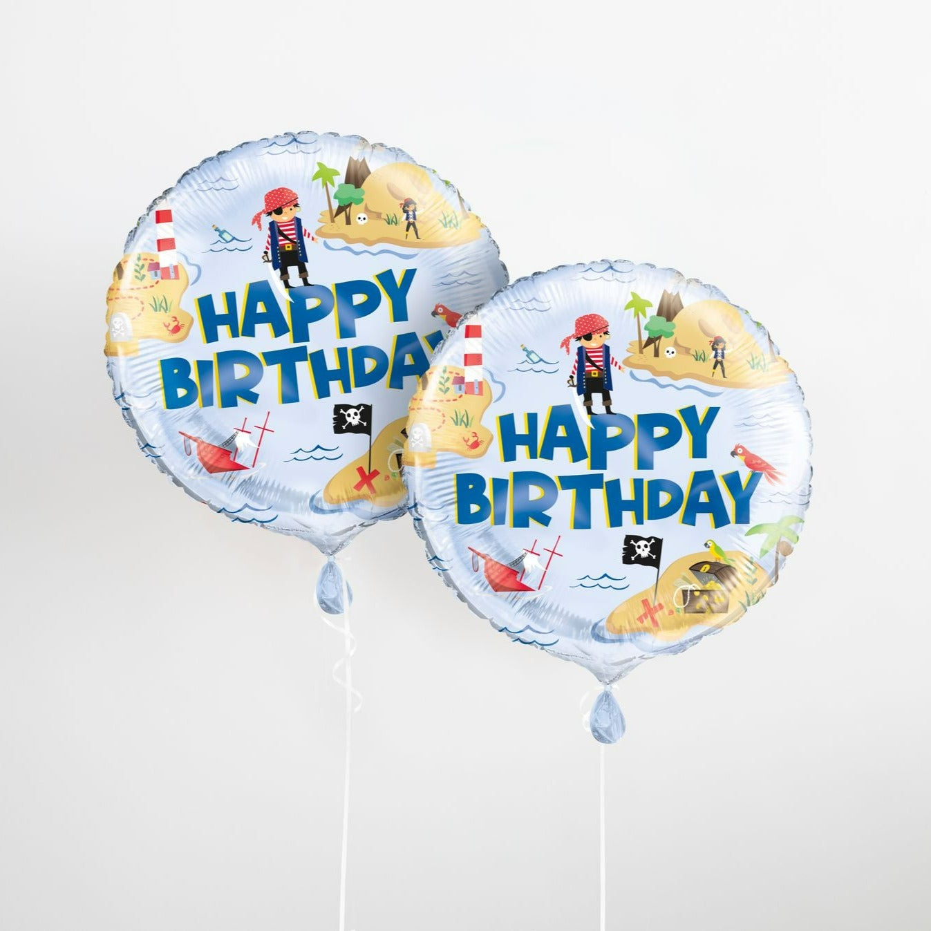 Ahoi Piraten Folienballon, 1 Stück, 46 cm