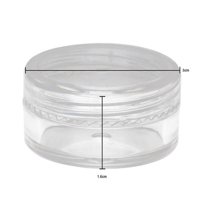 Leere Döschen, transparent, 10 Stk., 5 gr