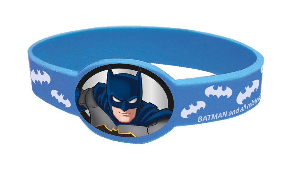 Gummiarmbänder Batman, 4er Pack, Gastgeschenk kinderparties-shop