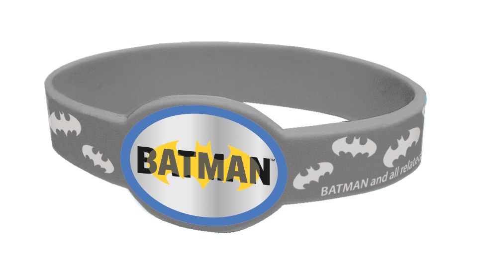 Gummiarmbänder Batman, 4er Pack, Gastgeschenk kinderparties-shop