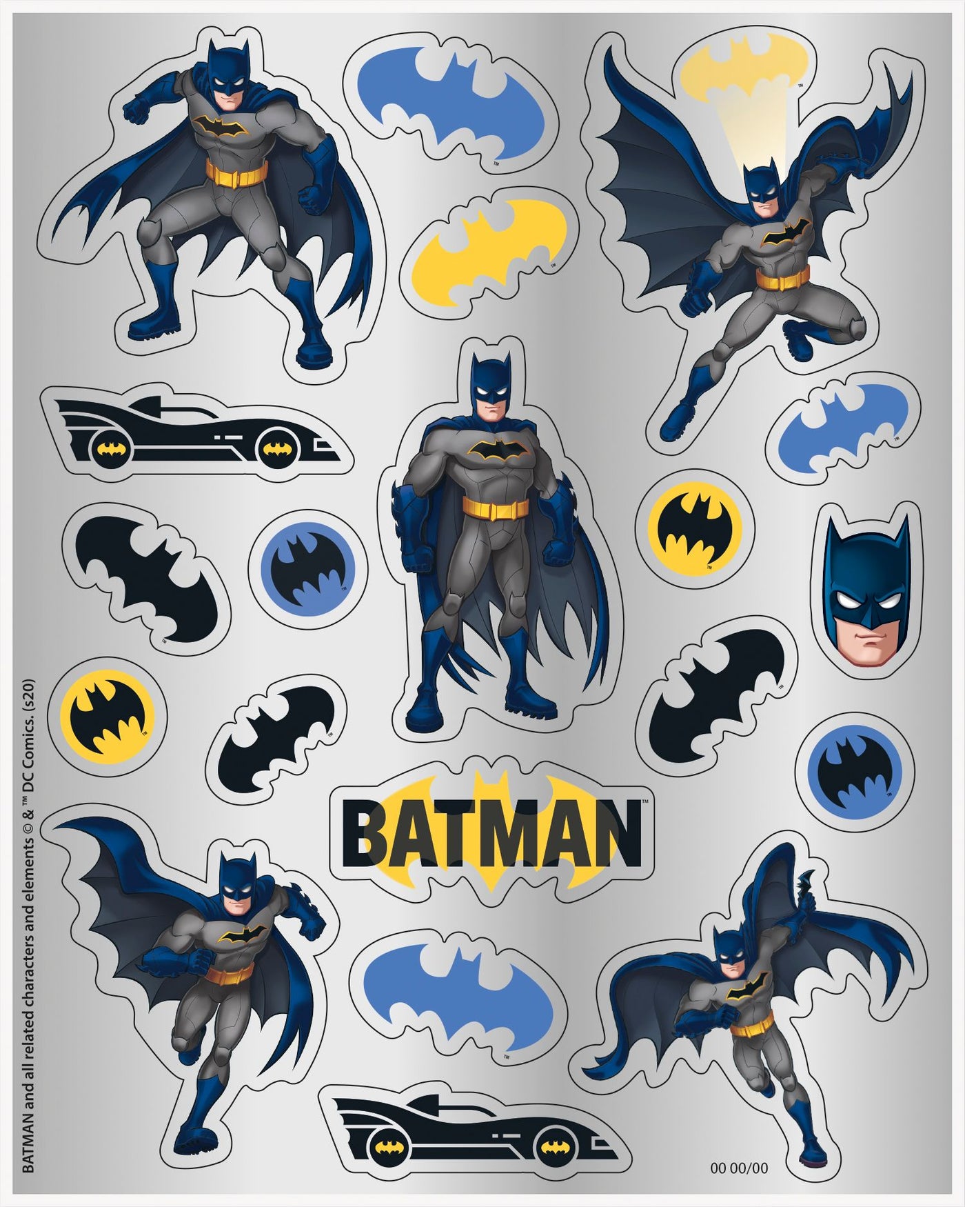 Stickers Batman NEU, 20 Stück, 1 Bogen