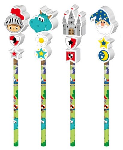 Bleistift mit Radierer, Ritter Party, 1 Stück