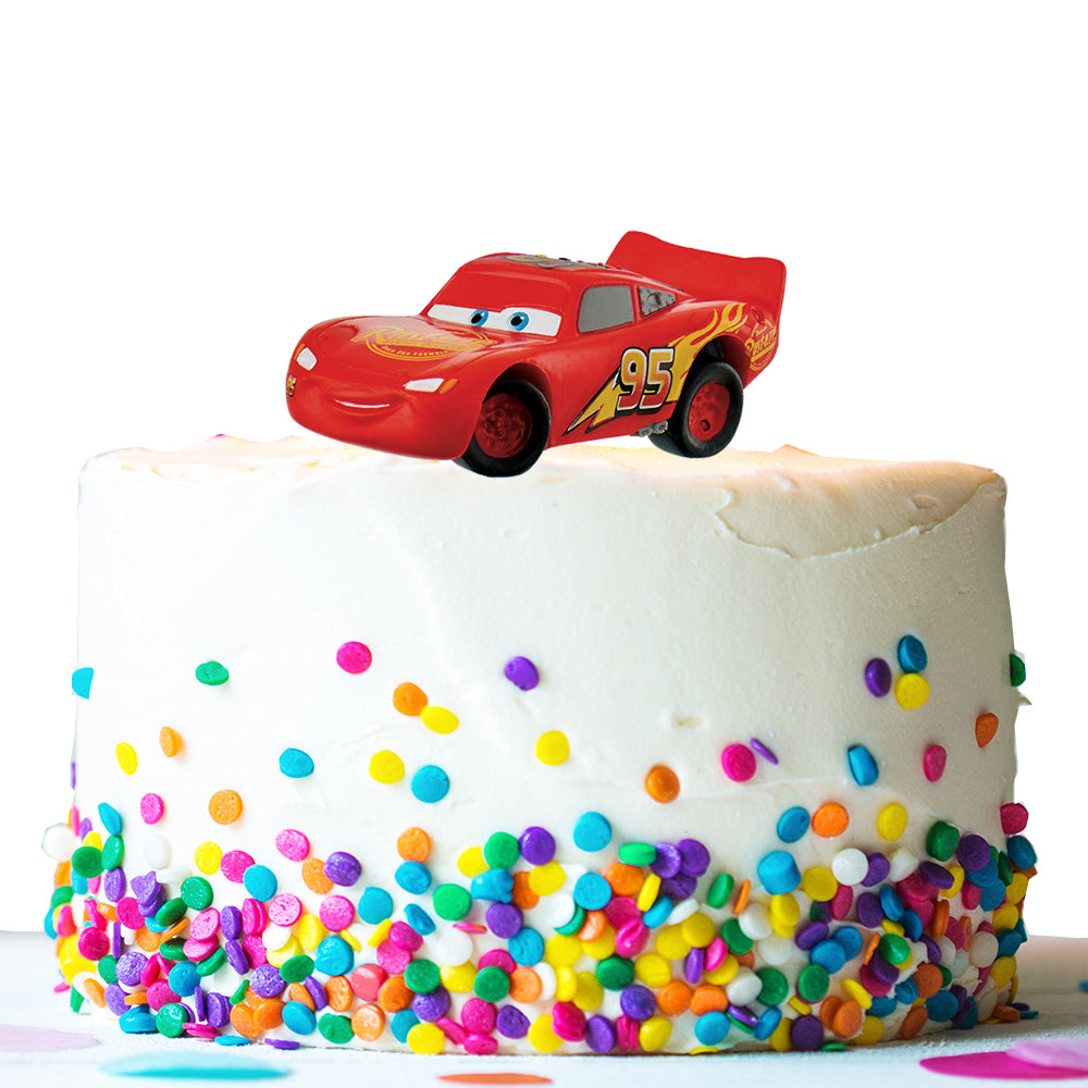 Tortenfigur Lightning McQueen, Cars, Bullyland, 2.7x7.2cm kinderparties-shop