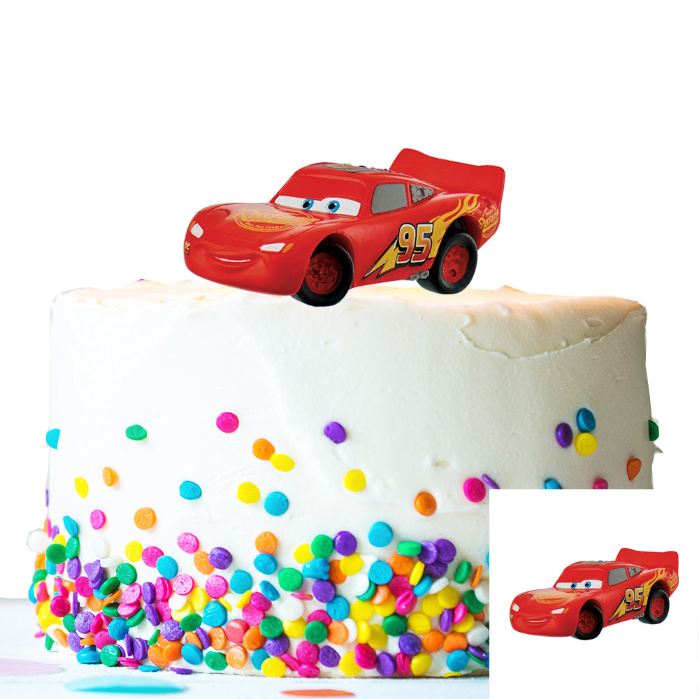 Tortenfigur Lightning McQueen, Cars, Bullyland, 2.7x7.2cm