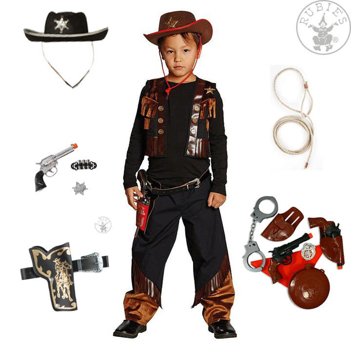 Kostümverleihkiste Cowboy Premium, inkl. Accessoires