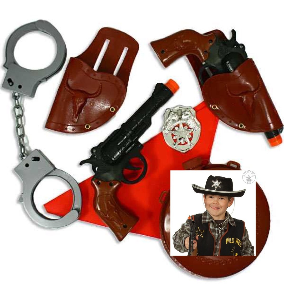 Accessoire Verleihkiste Cowboy Set 1