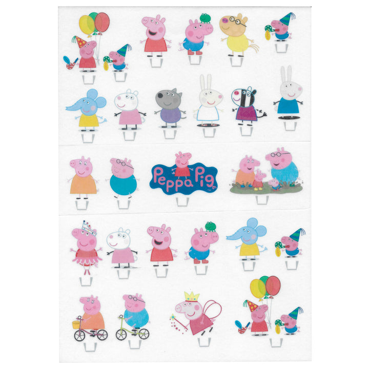 Muffin Deko, Peppa Pig, 26 Stk, Esspapier