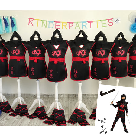 Scatola di noleggio del costume standard Ninja, compresi gli accessori image