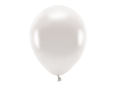 Megapack Luftballons, weiss perlmutt metallisiert, Eco, 30 cm, 100er Pack