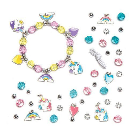 Bastelsets Bettelarmband, Einhorn, 3er Pack image